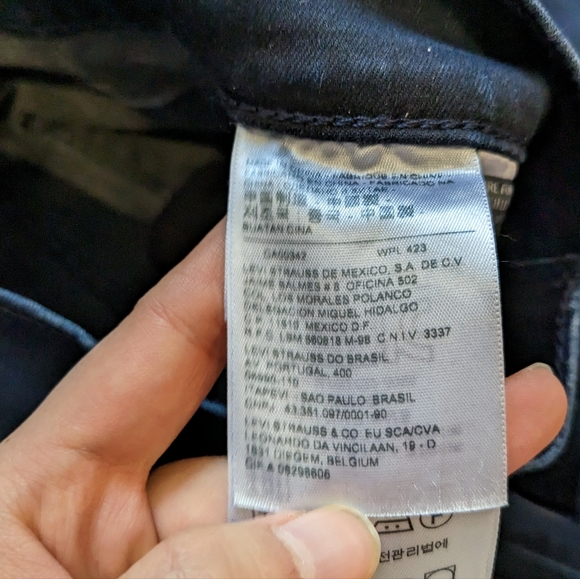 LEVI'S Mile High Super Skinny Jeans Dark Wash size 27 - Picture 12 of 13